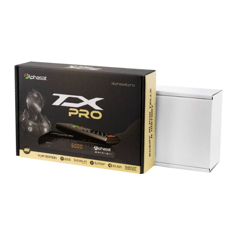 Receptor Alphasat TX Pro Hd Cor Preto - Imagem 3