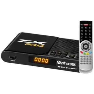 Receptor Alphasat TX Pro Hd Cor Preto